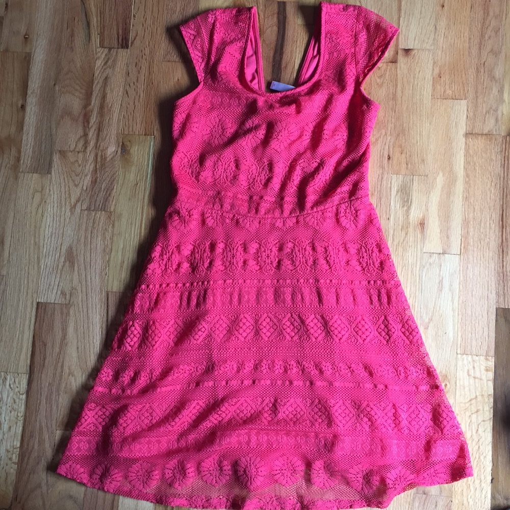 Pink mini dress